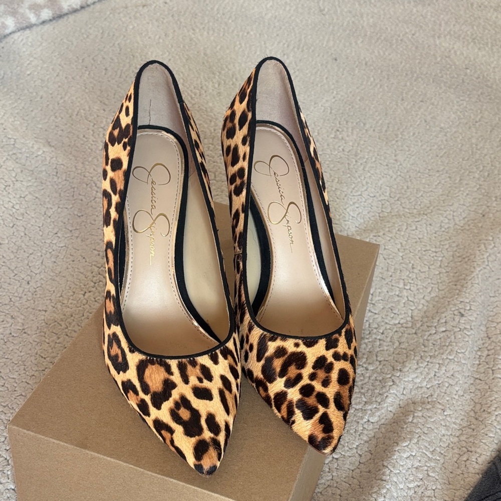 Jessica Simpson Animal Print Heels